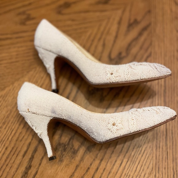 Vintage 1950’s beaded, Swift brand, handmade wedding shoes - Picture 4 of 7